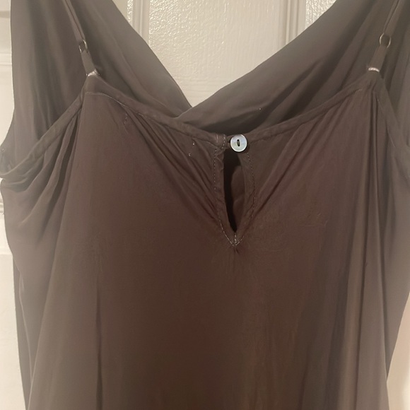 NWT On the Road Size Large Brown Stretch Knit Sleeveless Jumpsuit - Picture 4 of 6